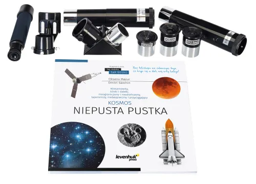 snímek hvězdářský dalekohled Levenhuk Discovery Spark 707 AZ s knížkou,  3