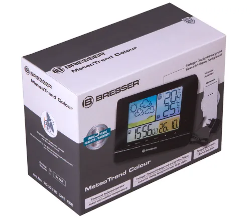 snímek meteostanice Bresser MeteoTrend Colour RC, černá,  10