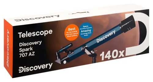 snímek hvězdářský dalekohled Levenhuk Discovery Spark 707 AZ s knížkou,  15