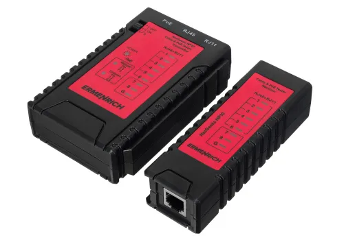 snímek tester kabelů a PoE Ermenrich NetGeeks NP10,  6
