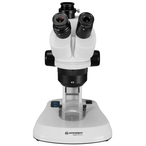 foto trinokulární stereomikroskop Bresser Analyth STR Trino 10x - 40x,  4