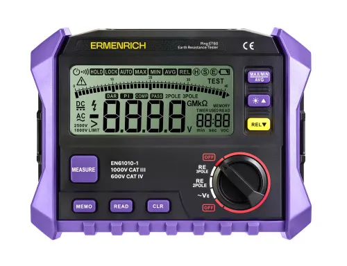 obrázek tester zemního odporu Ermenrich Ping ET60,  3