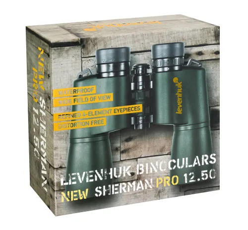 snímek binokulární dalekohled Levenhuk New Sherman PRO 12x50,  13