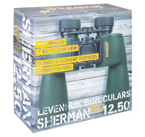 snímek binokulární dalekohled Levenhuk Sherman PRO 12x50,  10