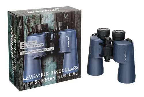 snímek binokulární dalekohled Levenhuk New Sherman PLUS 10x50,  5