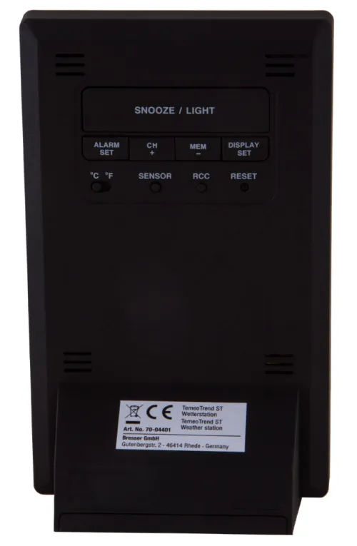 foto meteostanice Bresser TemeoTrend ST RC, černá,  4