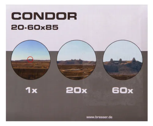 obrázek pozorovací dalekohled Bresser Condor 20–60x85,  20