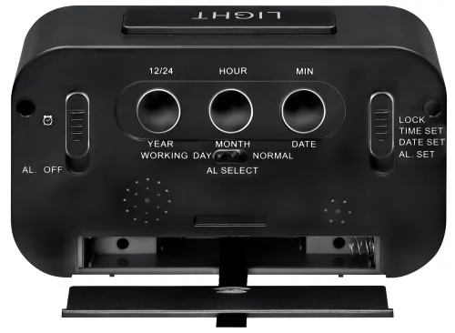 snímek hodiny s budíkem Bresser MyTime Duo LCD, černé,  2