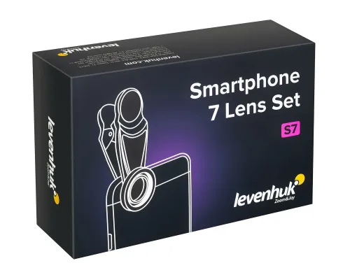 foto sada objektivů pro smartphony Levenhuk Lens S7,  6