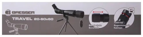 fotografie pozorovací dalekohled Bresser Travel 20–60x60,  16