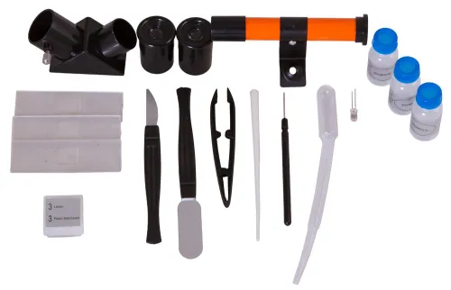 foto sada mikroskopu, teleskopu a binokulárního dalekohledu Levenhuk LabZZ MTB3,  3