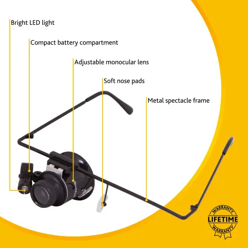 fotografie zvětšovací brýle Levenhuk Zeno Vizor G1,  10