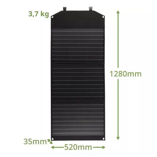 obrázek přenosná solární nabíječka Bresser 90 wattů s USB,  6