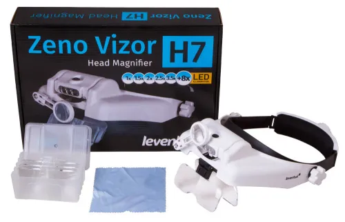 obrázek náhlavní lupa Levenhuk Zeno Vizor H7,  2