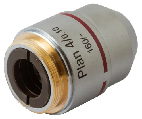 foto rovinný achromatický objektiv Levenhuk MED 4x,  3