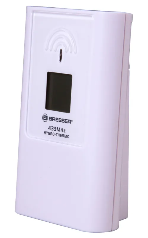 foto meteostanice Bresser TemeoTrend JC LCD RC (nástěnné hodiny), stříbrná,  8