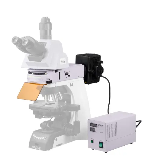 obrázek epi-fluorescenční nástavec MAGUS Epi-FL06, rtuťová výbojka, fluorescenční filtrační kostky В/G/UV/V/R/FITC/TRITC/DAPI,  16