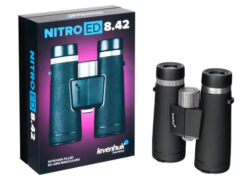 snímek binokulární dalekohled Levenhuk Nitro ED 8x42,  4