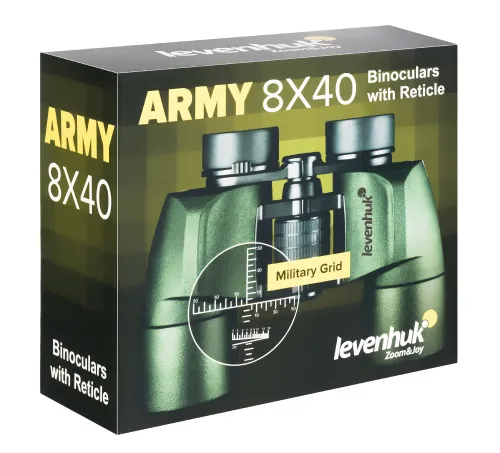 obrázek binokulární dalekohled se zaměřovačem Levenhuk Army 8x40,  14