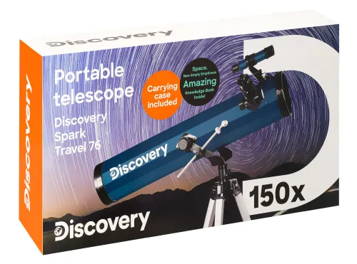 obrázek hvězdářský dalekohled Levenhuk Discovery Spark Travel 76 s knížkou,  17