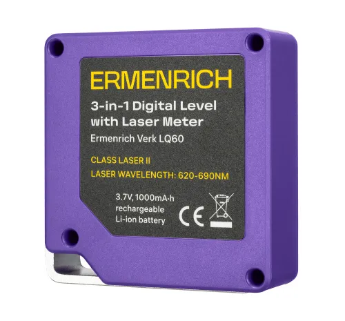 snímek digitální vodováha s laserovým měřičem "3 v 1" Ermenrich Verk LQ60,  7