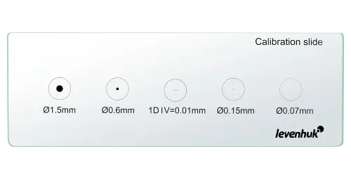 snímek kalibrační sklíčko Levenhuk MED X/Y,  3
