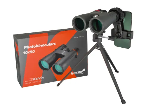 foto fotobinokulární dalekohled Levenhuk Kelvin Snap 10x50,  2