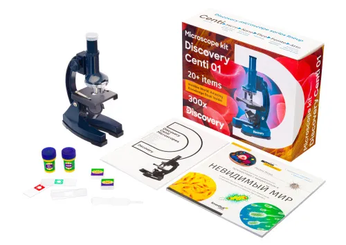obrázek mikroskop Levenhuk Discovery Centi 01 s knížkou,  2
