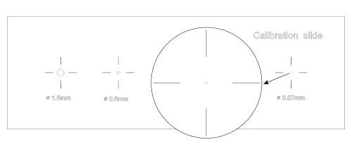 snímek kalibrační sklíčko MAGUS CS5 (XY0,01/0,07/0,15/0,6/1,5),  7