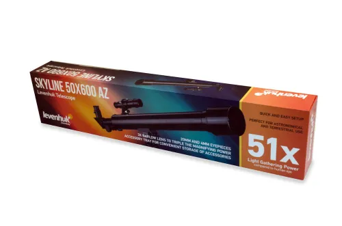 fotografie hvězdářský dalekohled Levenhuk Skyline 50х600 AZ