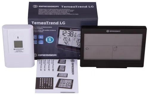snímek meteostanice Bresser TemeoTrend LG RC, černá,  2