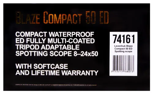 obrázek pozorovací dalekohled Levenhuk Blaze Compact 50 ED,  19