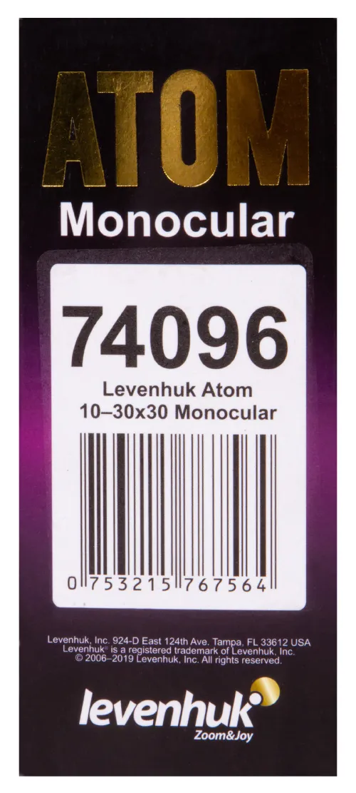 foto monokulární dalekohled Levenhuk Atom 10–30x30,  14