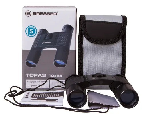 snímek binokulární dalekohled Bresser Topas 10x25,  6
