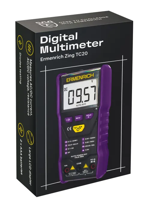 snímek digitální multimetr Ermenrich Zing TC20,  7