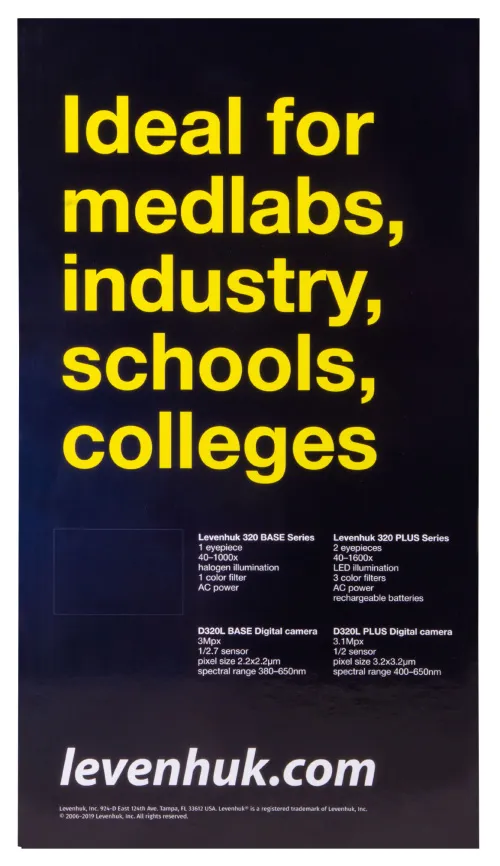 foto digitální monokulární mikroskop Levenhuk D320L PLUS 3.1M,  23