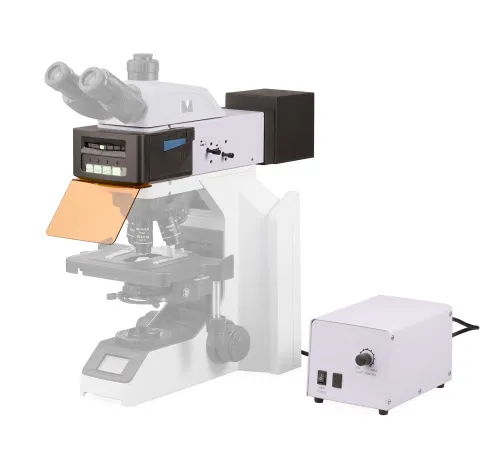 obrázek epi-fluorescenční nástavec MAGUS Epi-FL04 LED, fluorescenční filtrační kostky FITC/TRITC/DAPI,  10
