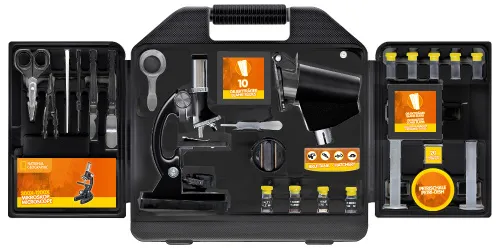 fotografie mikroskop Bresser National Geographic 300–1200x (s kufříkem),  2