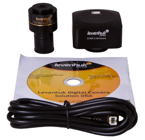 foto digitální trinokulární mikroskop Levenhuk D740T 5.1M,  18