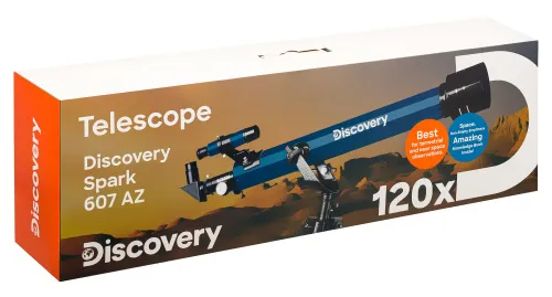 fotografie hvězdářský dalekohled Levenhuk Discovery Spark 607 AZ s knížkou,  15