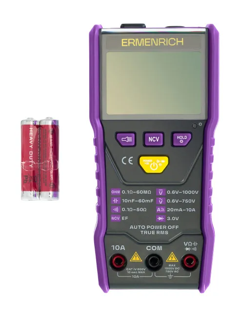 snímek digitální multimetr Ermenrich Zing TC20,  2