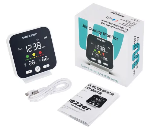 obrázek monitor kvality ovzduší Levenhuk Wezzer Air MC40,  2