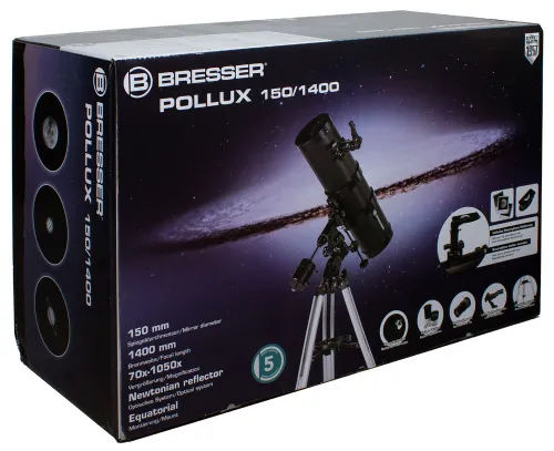 fotografie hvězdářský dalekohled Bresser Pollux 150/1400 EQ3,  9