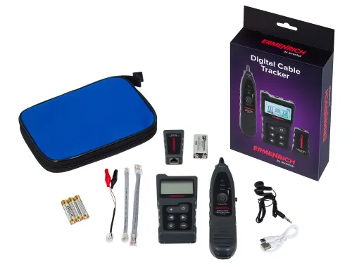 obrázek digitální přístroj pro sledování kabelů Ermenrich NetGeeks NP40,  2