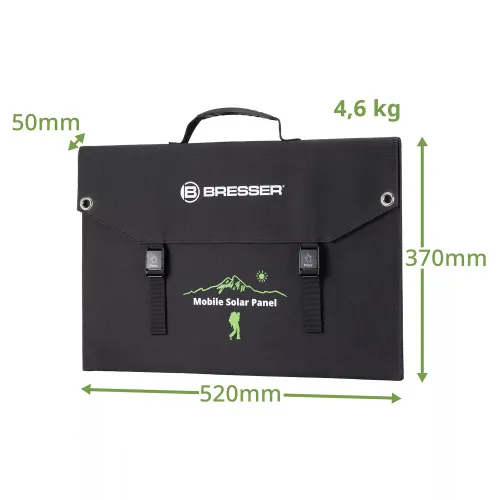 snímek přenosná solární nabíječka Bresser 120 wattů s USB,  6