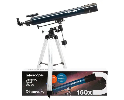 obrázek hvězdářský dalekohled Levenhuk Discovery Spark 809 EQ s knížkou,  2