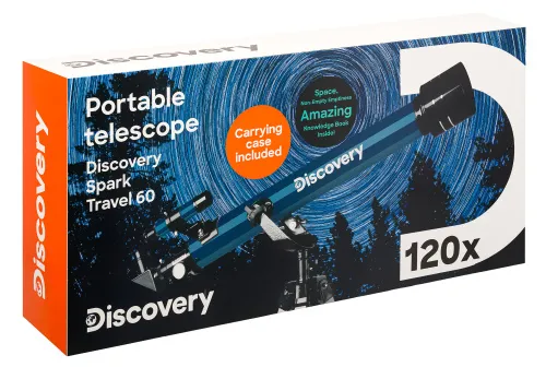 snímek hvězdářský dalekohled Levenhuk Discovery Spark Travel 60 s knížkou,  17