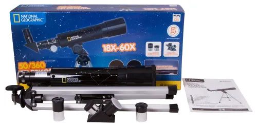 snímek hvězdářský dalekohled Bresser National Geographic 50/360 AZ,  7