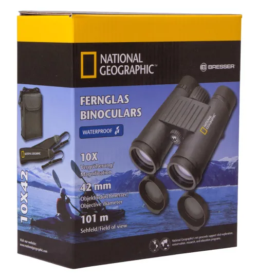 snímek binokulární dalekohled Bresser National Geographic 10x42 WP,  8