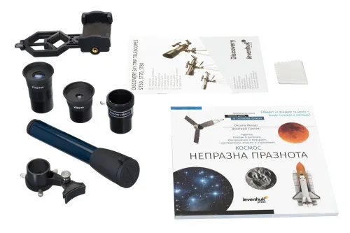 foto hvězdářský dalekohled Levenhuk Discovery Sky Trip ST80 s knížkou,  5